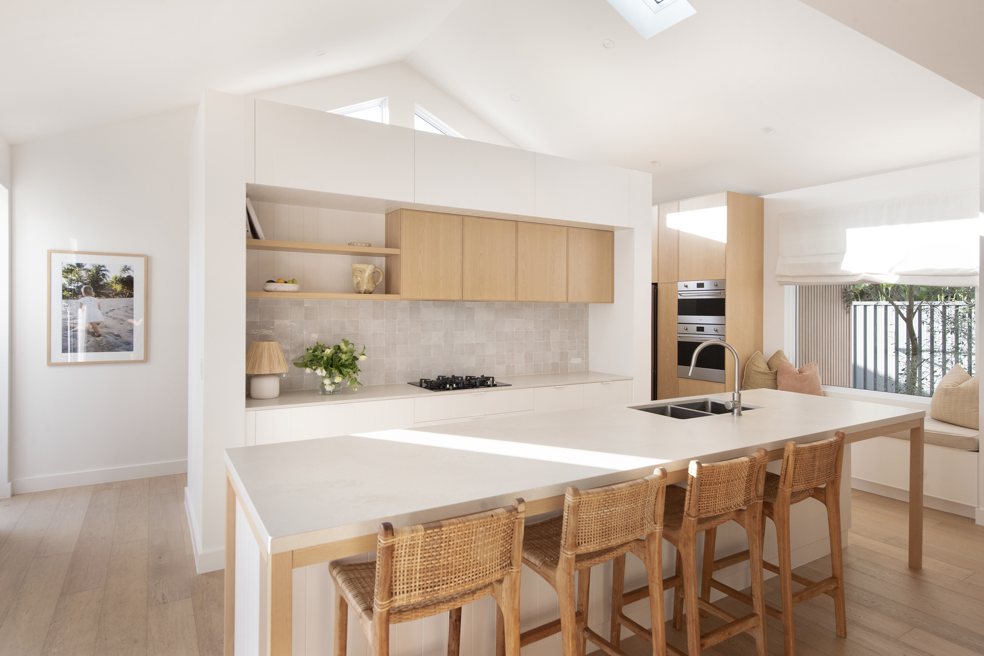 19 Sandpiper Drive kitchen with cathedral ceiling