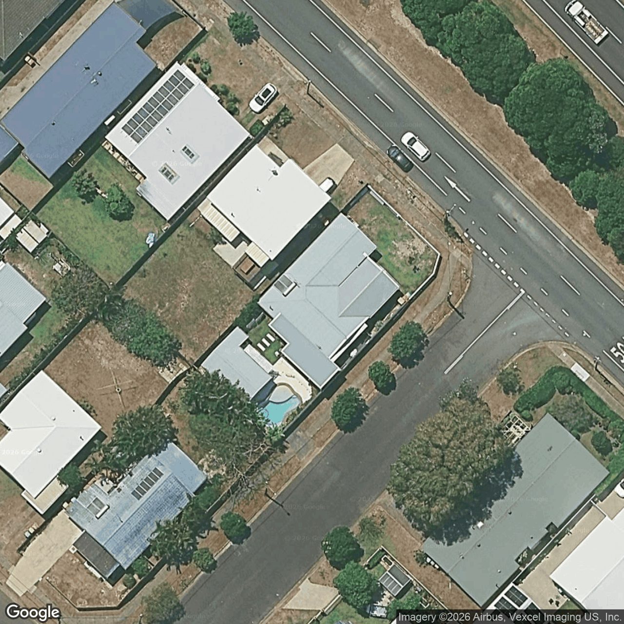 Aerial view of 296 Coolangatta Road, Bilinga QLD 4225