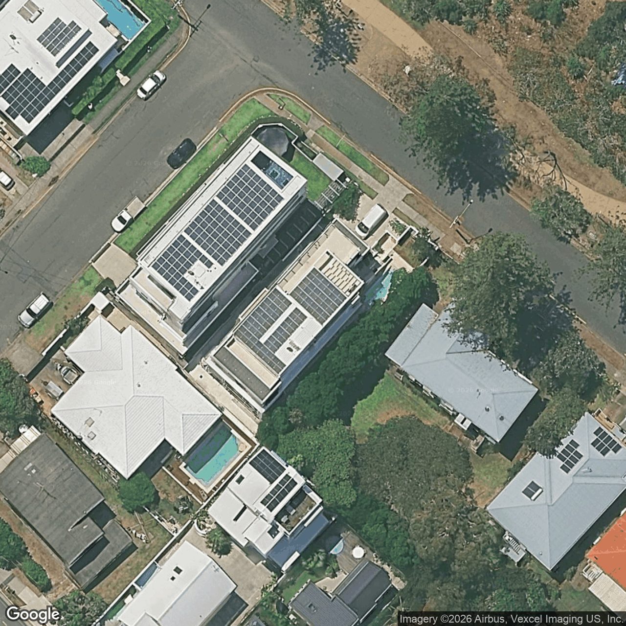 Aerial view of 194 Pacific Parade, Bilinga QLD 4225