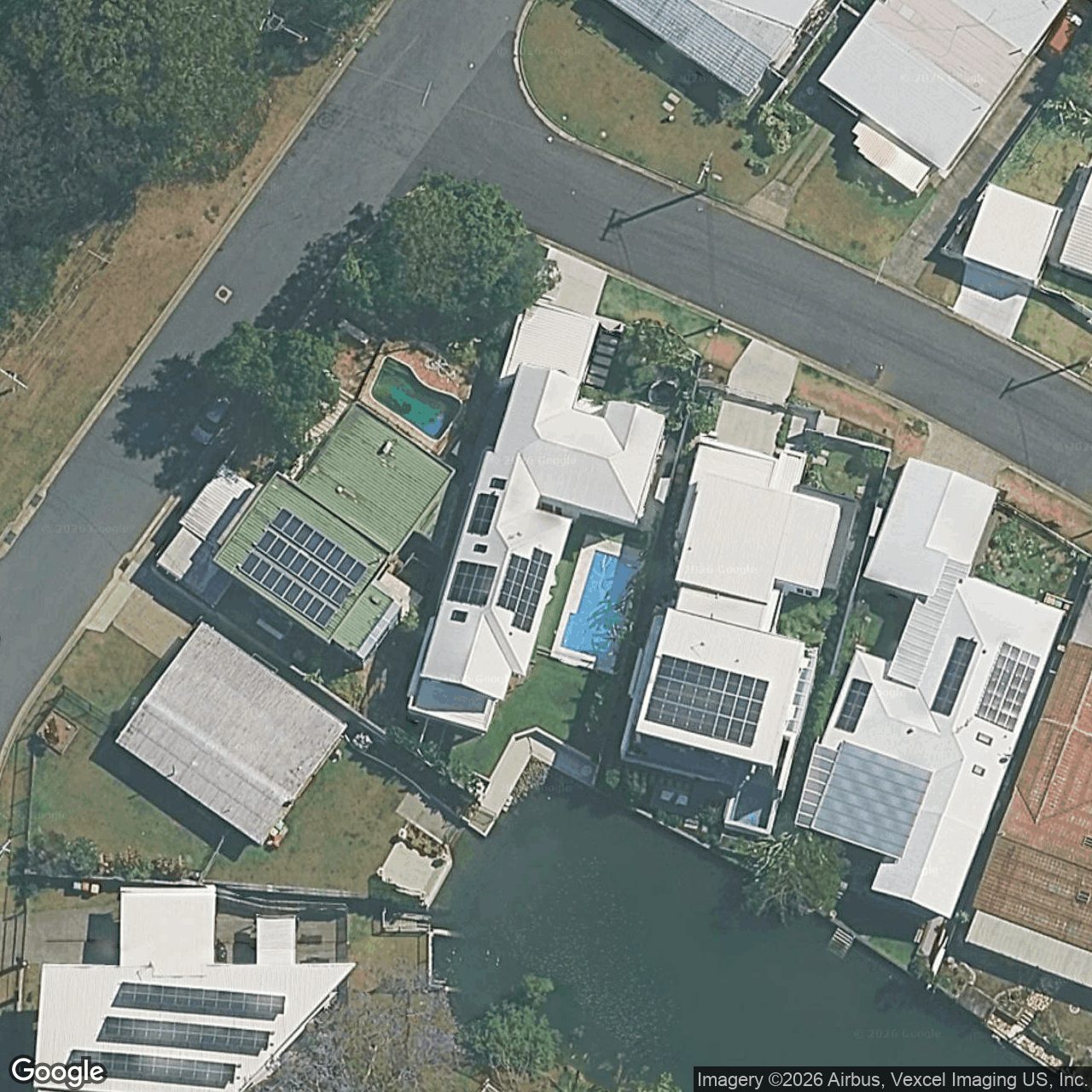 Aerial view of 46 Elanora Drive, Burleigh Heads QLD 4220