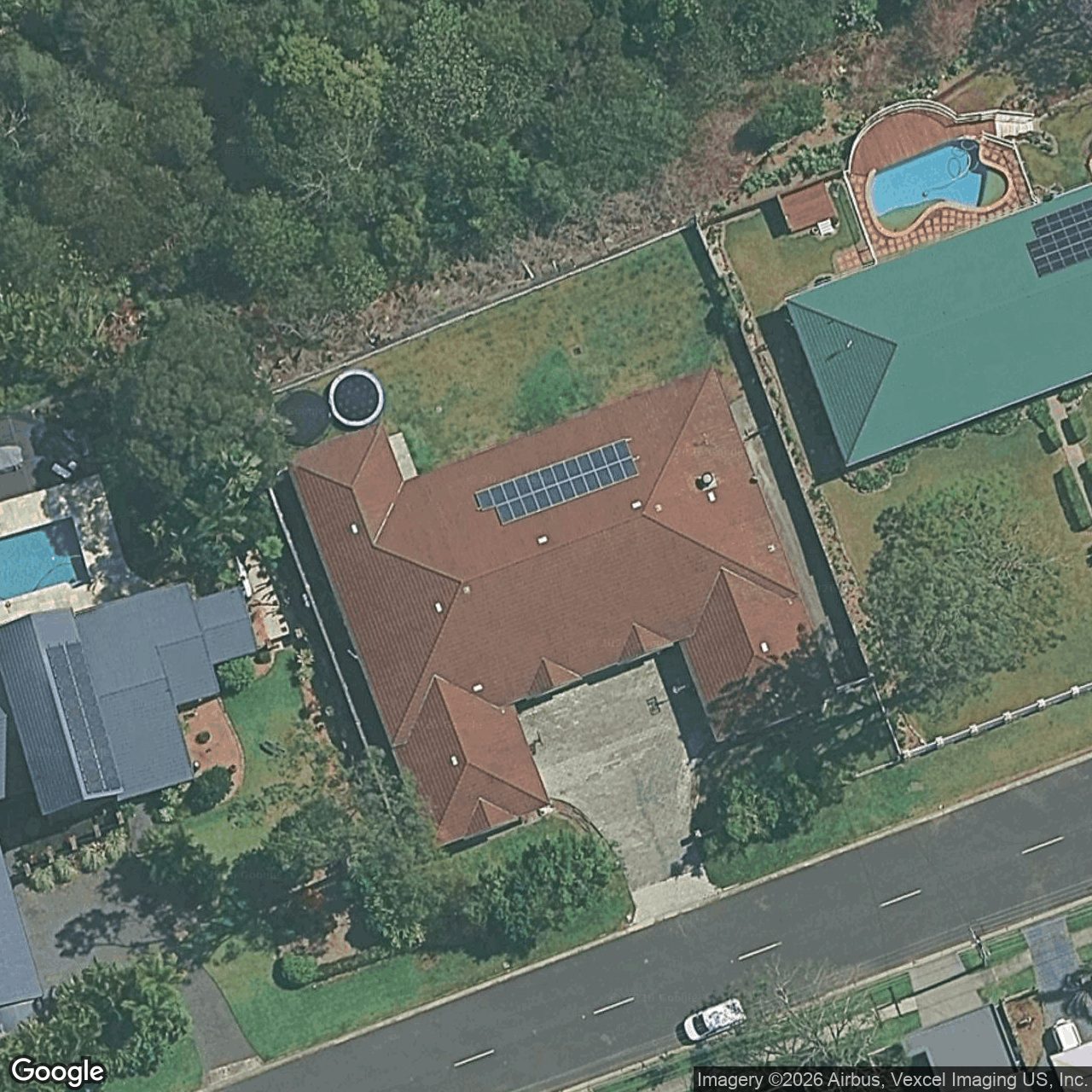 Aerial view of 79 Skyline Terrace, Burleigh Heads QLD 4220