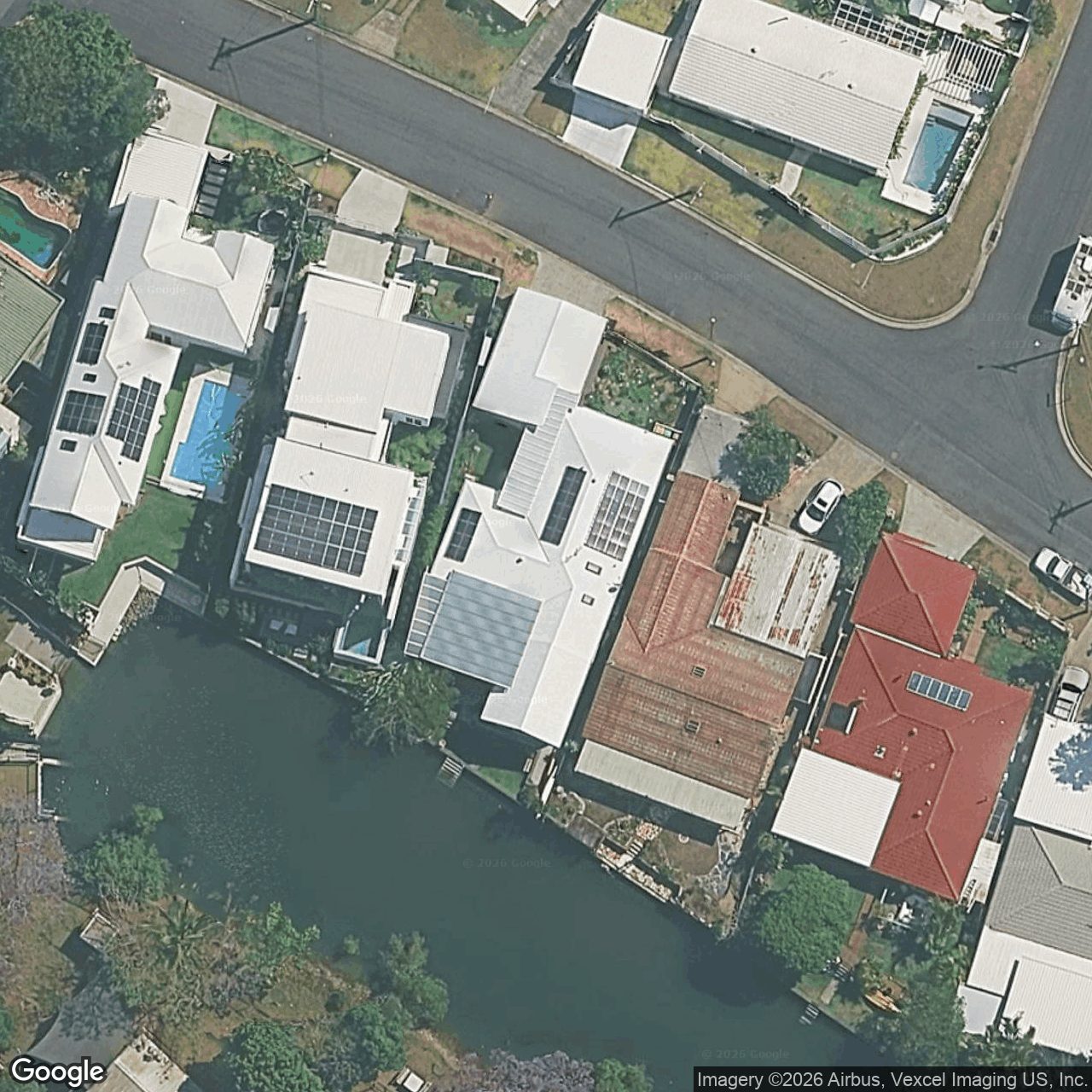 Aerial view of 42 Elanora Drive, Burleigh Heads QLD 4220