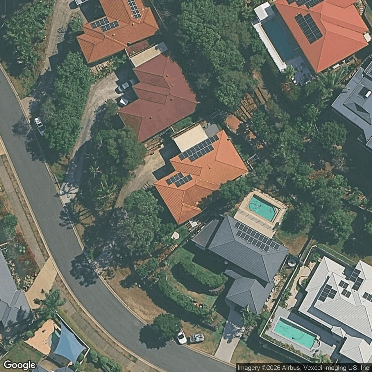Aerial view of 16 Sky Royal Terrace, Burleigh Heads QLD 4220