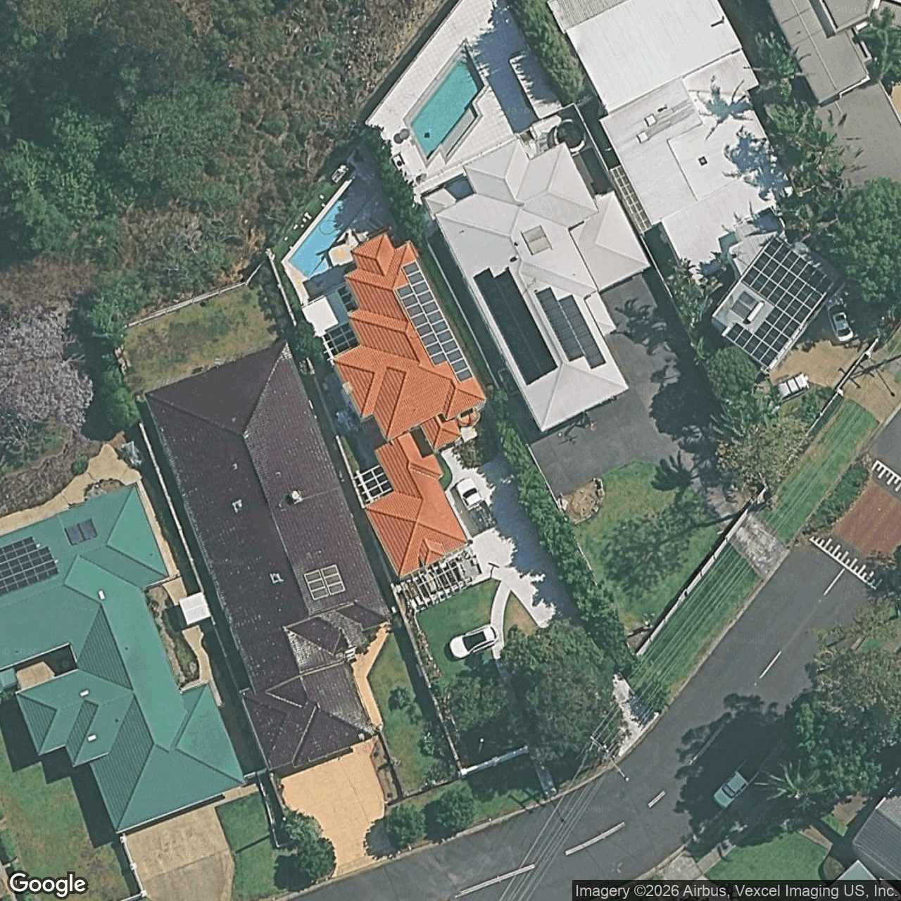 Aerial view of 71 Skyline Terrace, Burleigh Heads QLD 4220