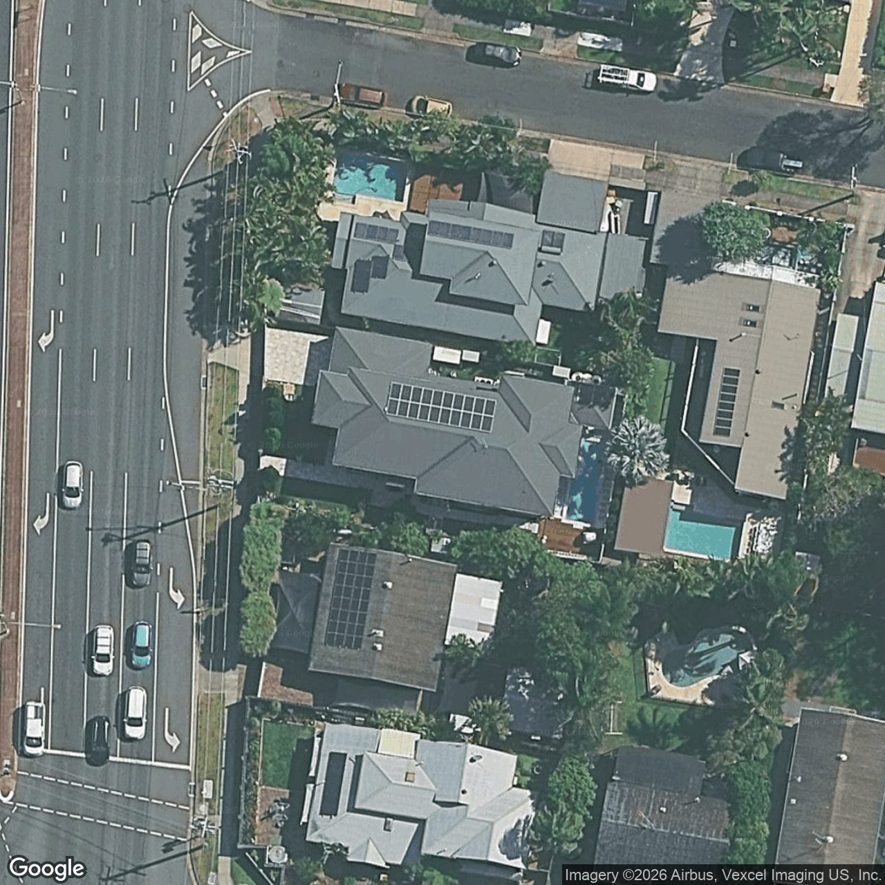 Aerial view of 128 West Burleigh Road, Burleigh Heads QLD 4220