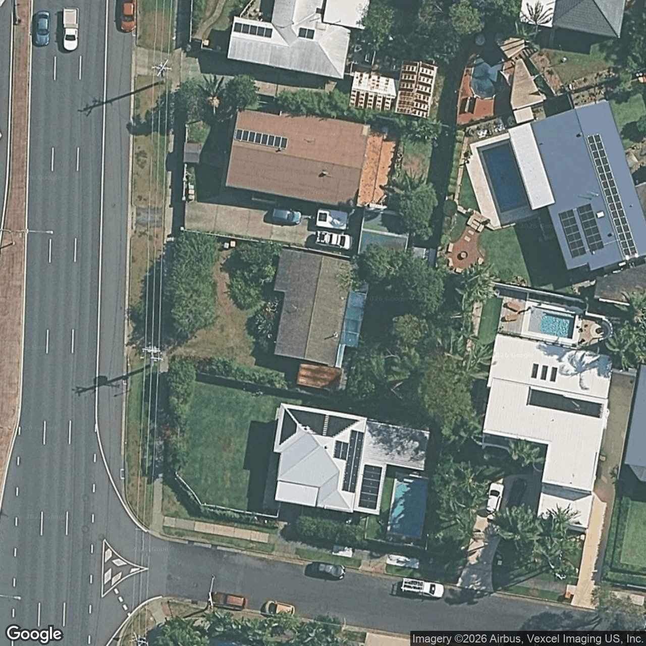 Aerial view of 122 West Burleigh Road, Burleigh Heads QLD 4220