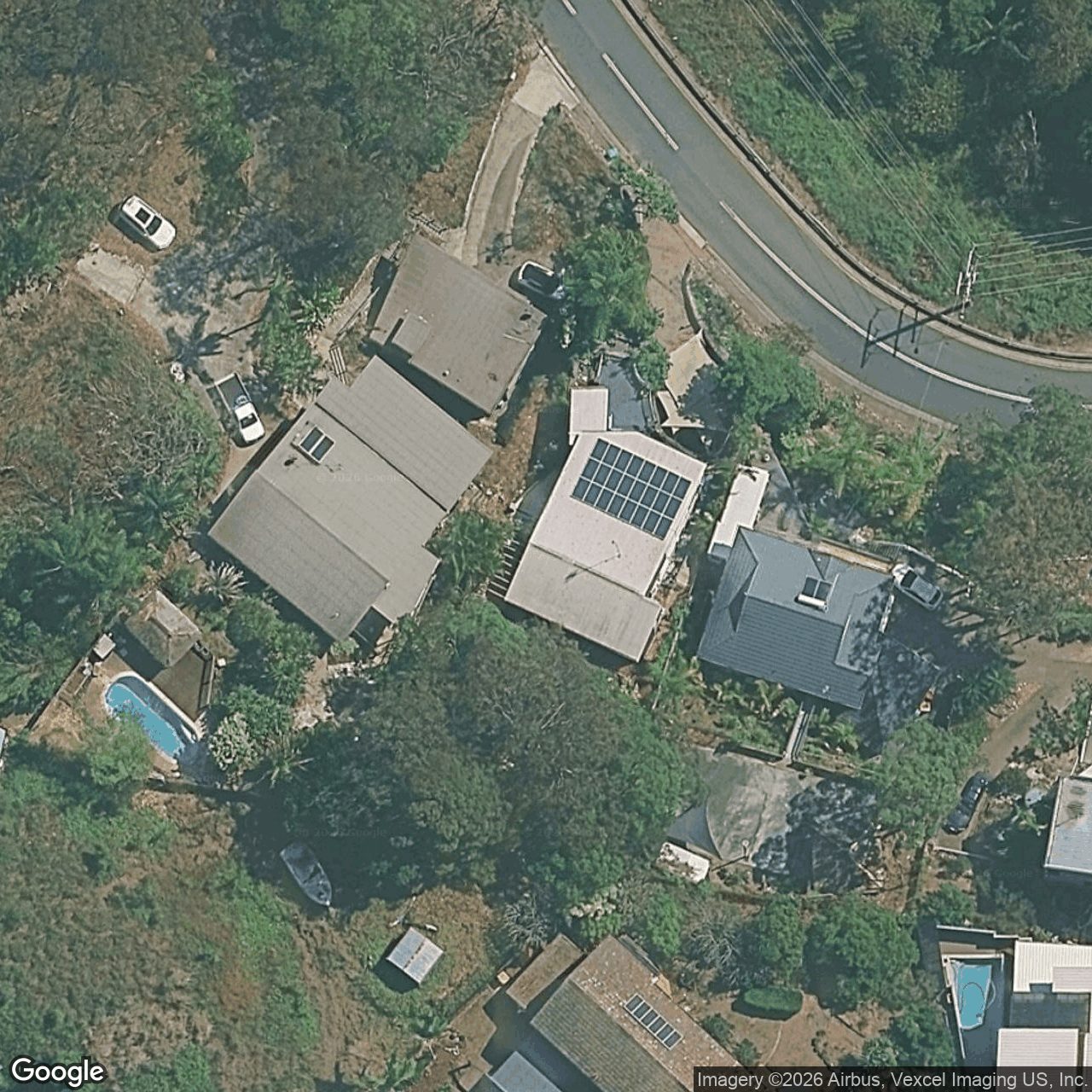 Aerial view of 150 Ocean Parade, Burleigh Heads QLD 4220