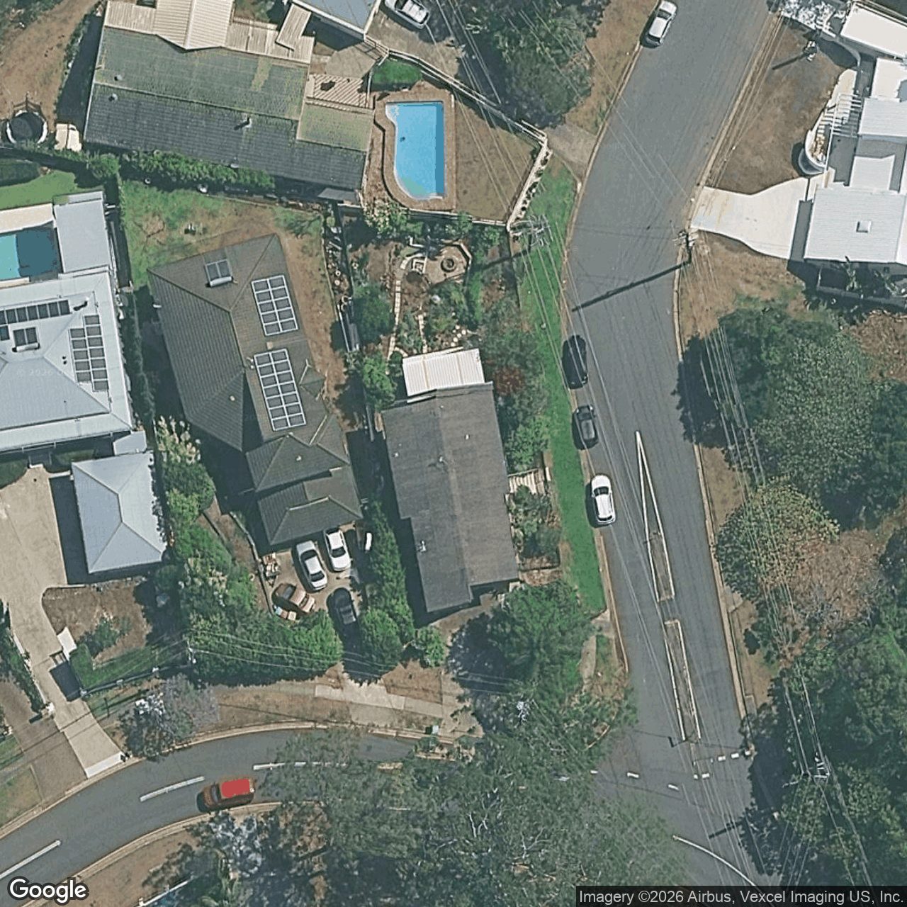 Aerial view of 45 Skyline Terrace, Burleigh Heads QLD 4220
