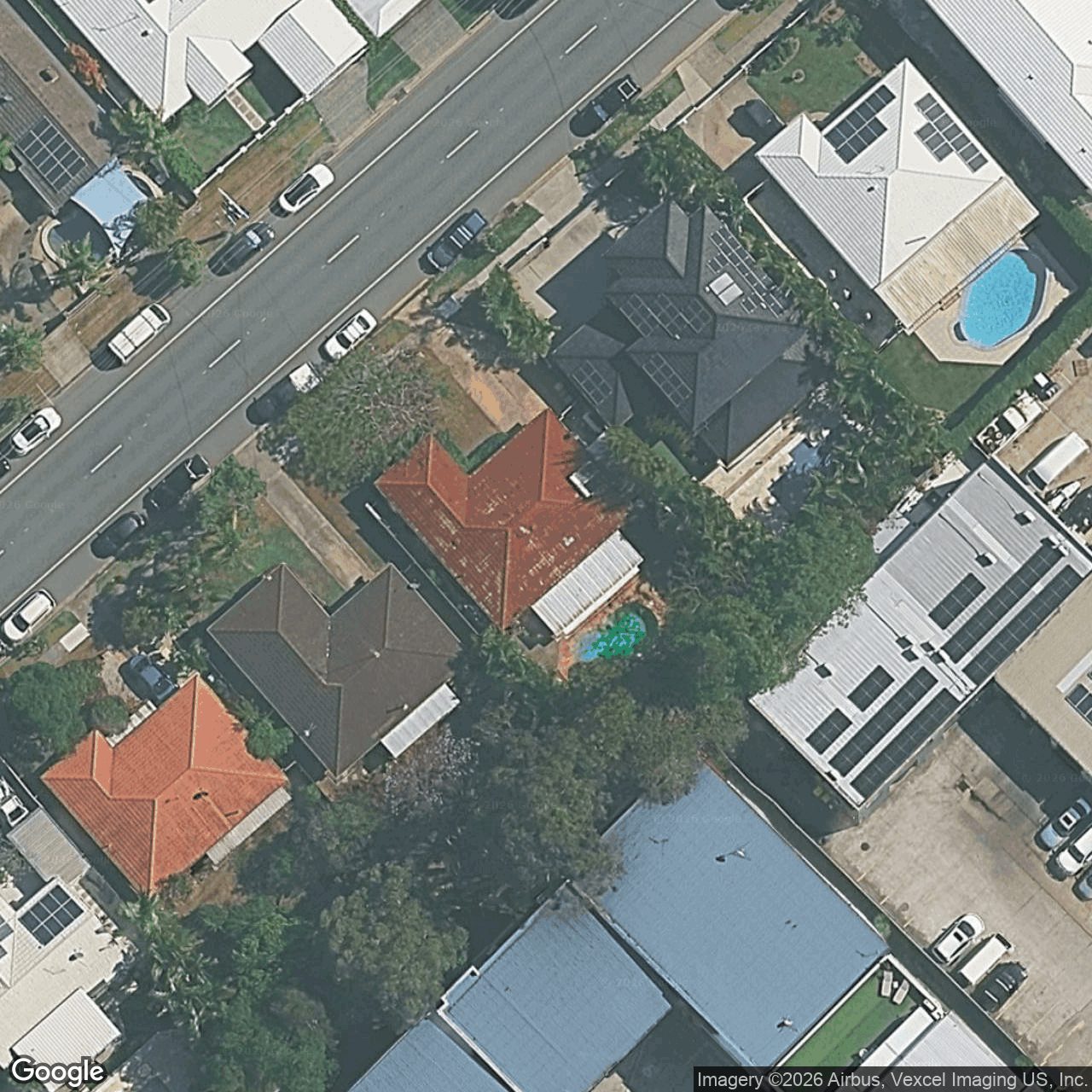Aerial view of 100 Acanthus Avenue, Burleigh Heads QLD 4220