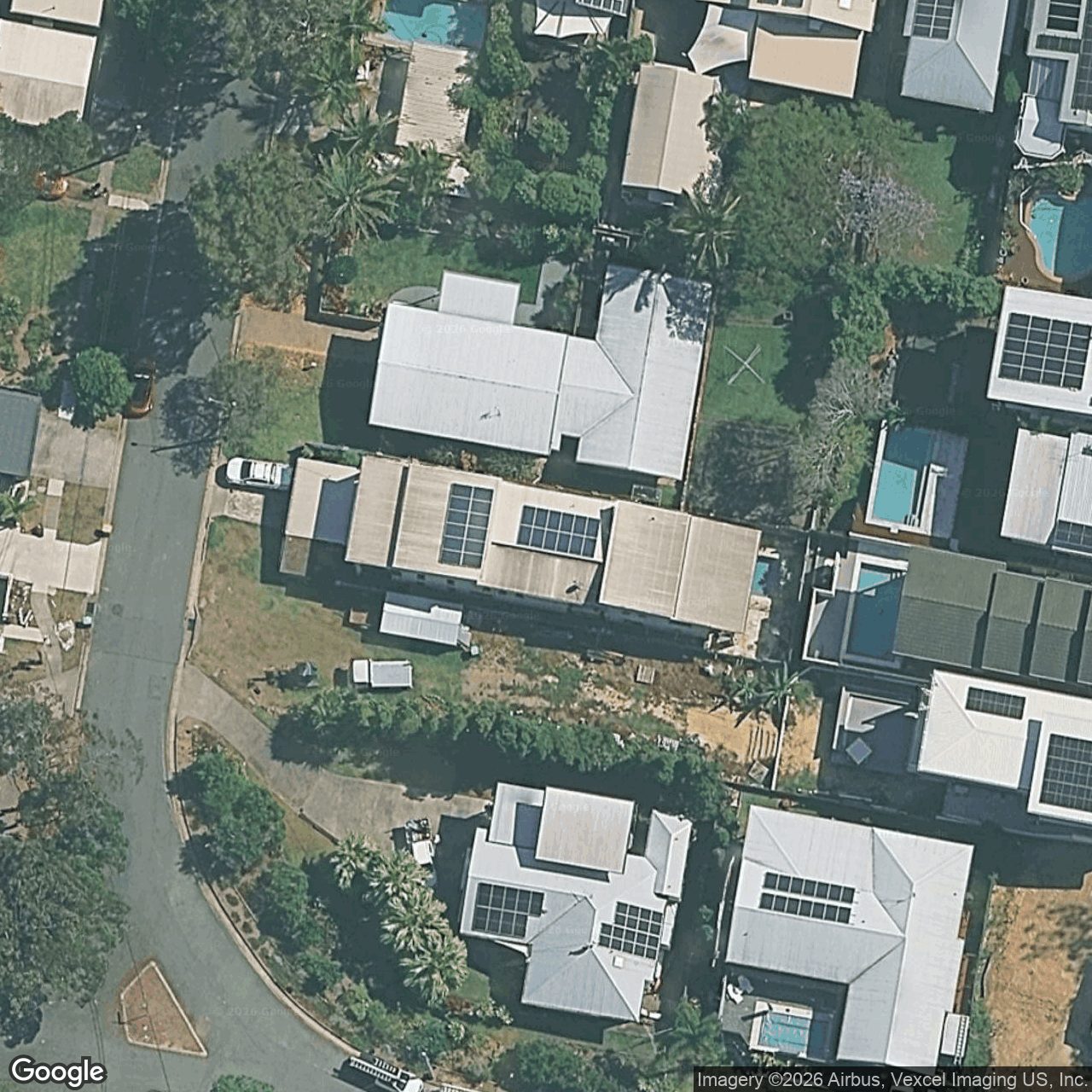 Aerial view of 5 Spence Street, Burleigh Heads QLD 4220