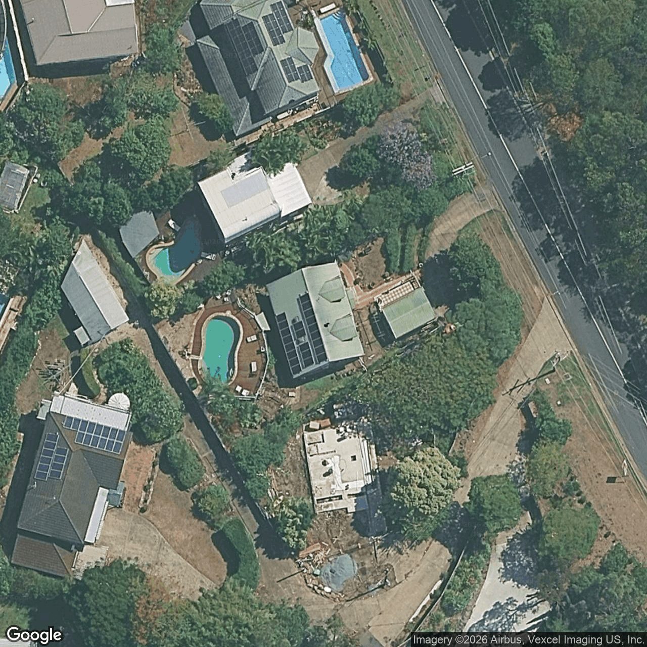 Aerial view of 44 Skyline Terrace, Burleigh Heads QLD 4220