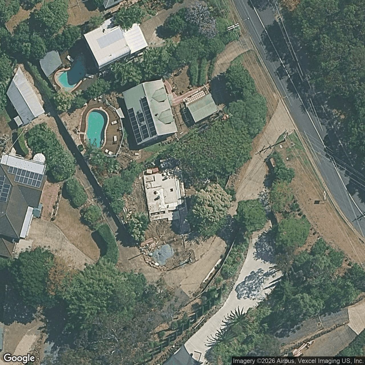 Aerial view of 42 Skyline Terrace, Burleigh Heads QLD 4220