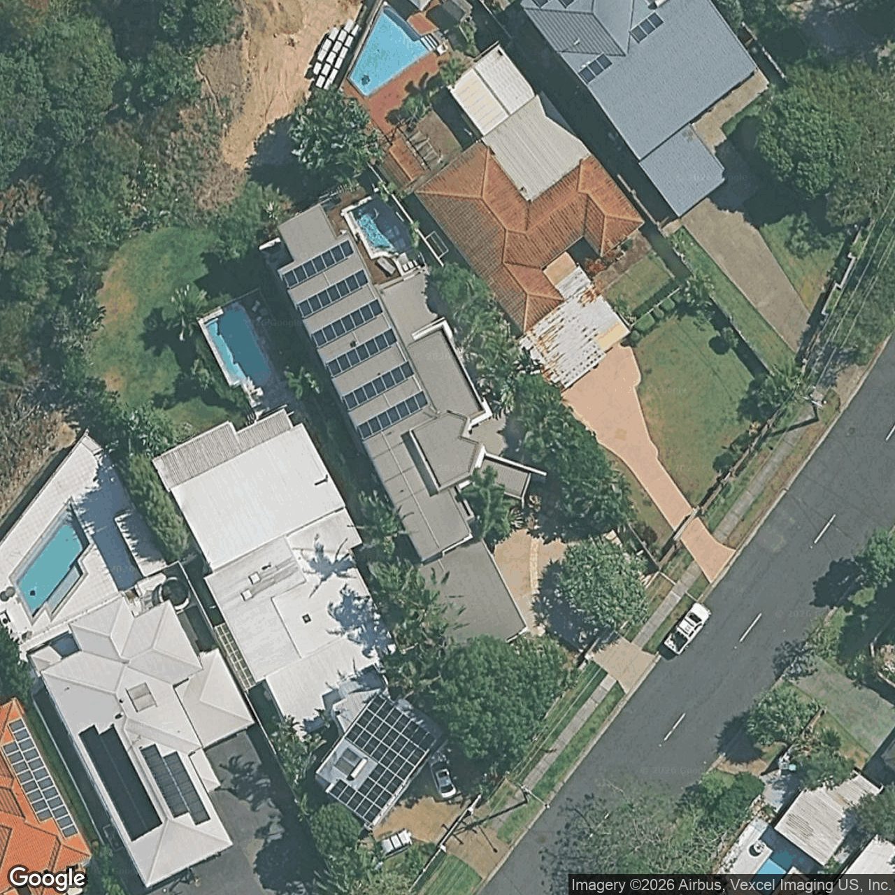 Aerial view of 65 Skyline Terrace, Burleigh Heads QLD 4220