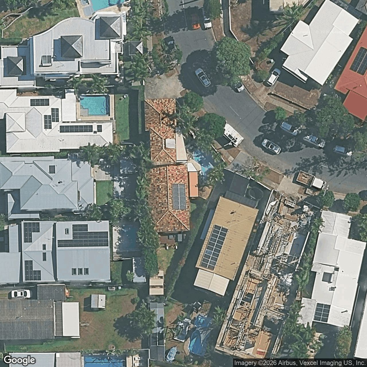 Aerial view of 32 Diana Avenue, Burleigh Heads QLD 4220
