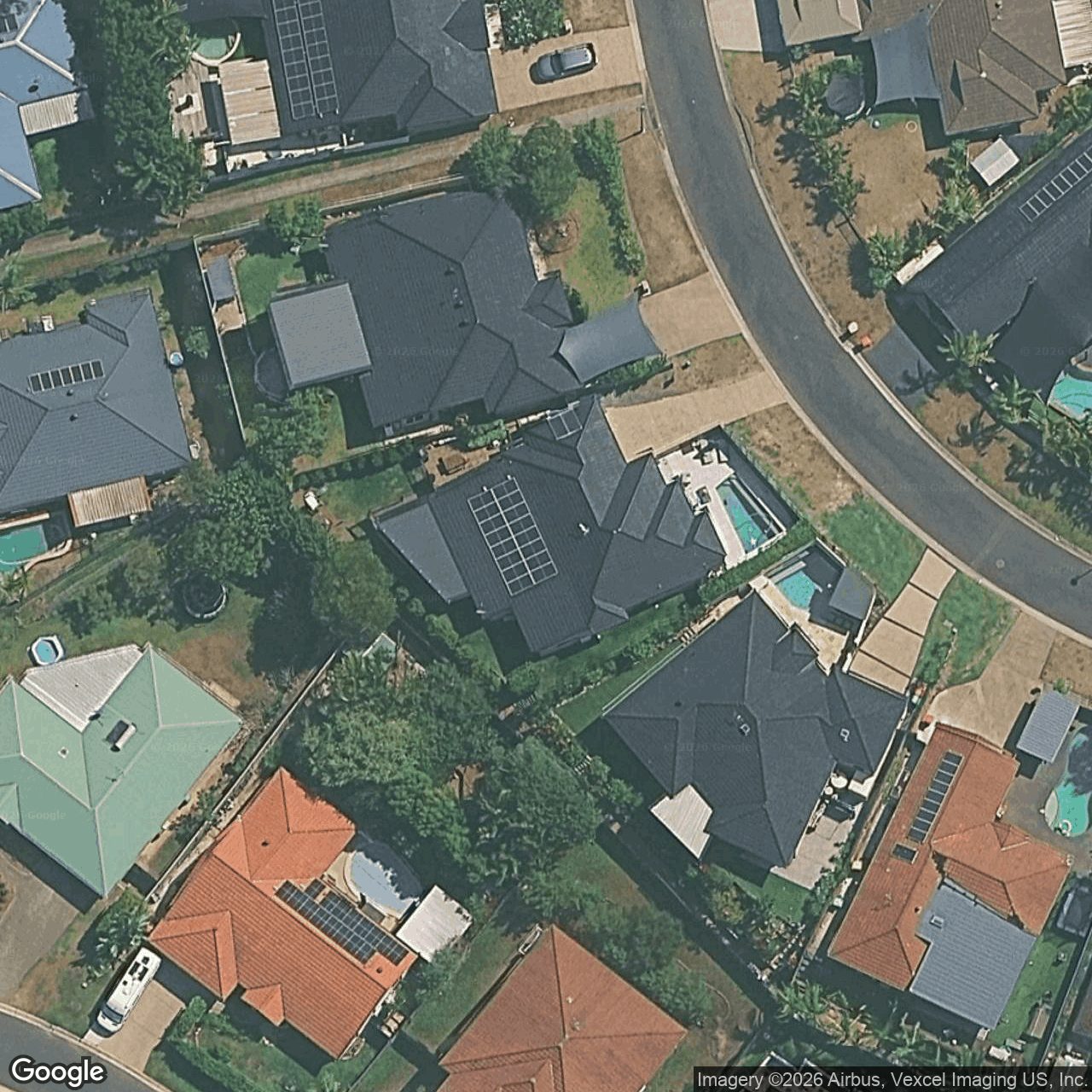 Aerial view of 14 Quoll Close, Burleigh Heads QLD 4220