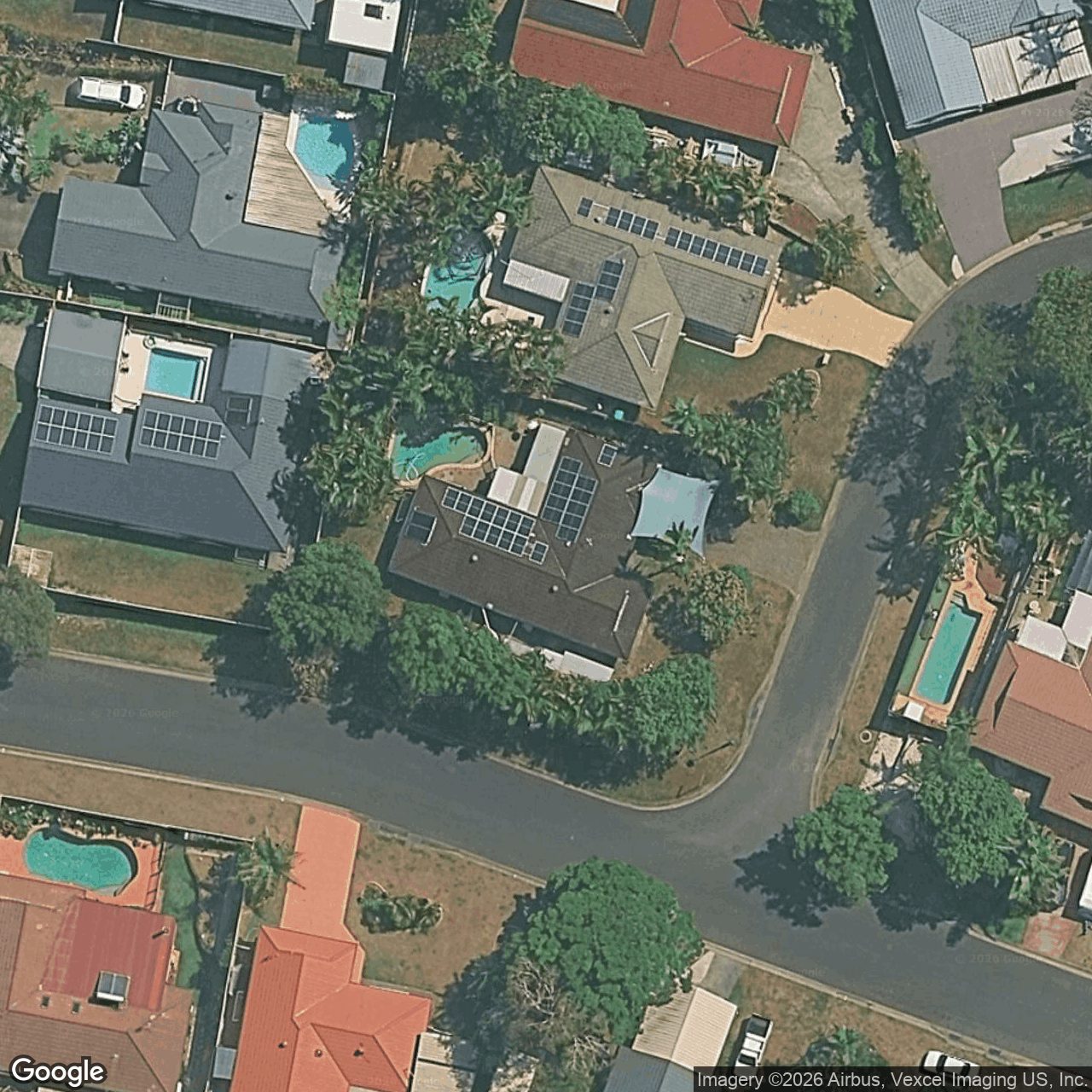Aerial view of 2 Harpullia Rise, Burleigh Heads QLD 4220