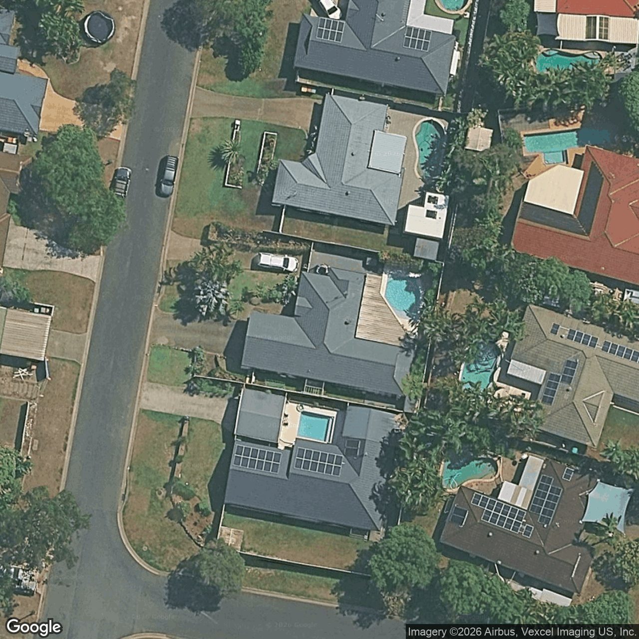 Aerial view of 7 Cowell Drive, Burleigh Heads QLD 4220