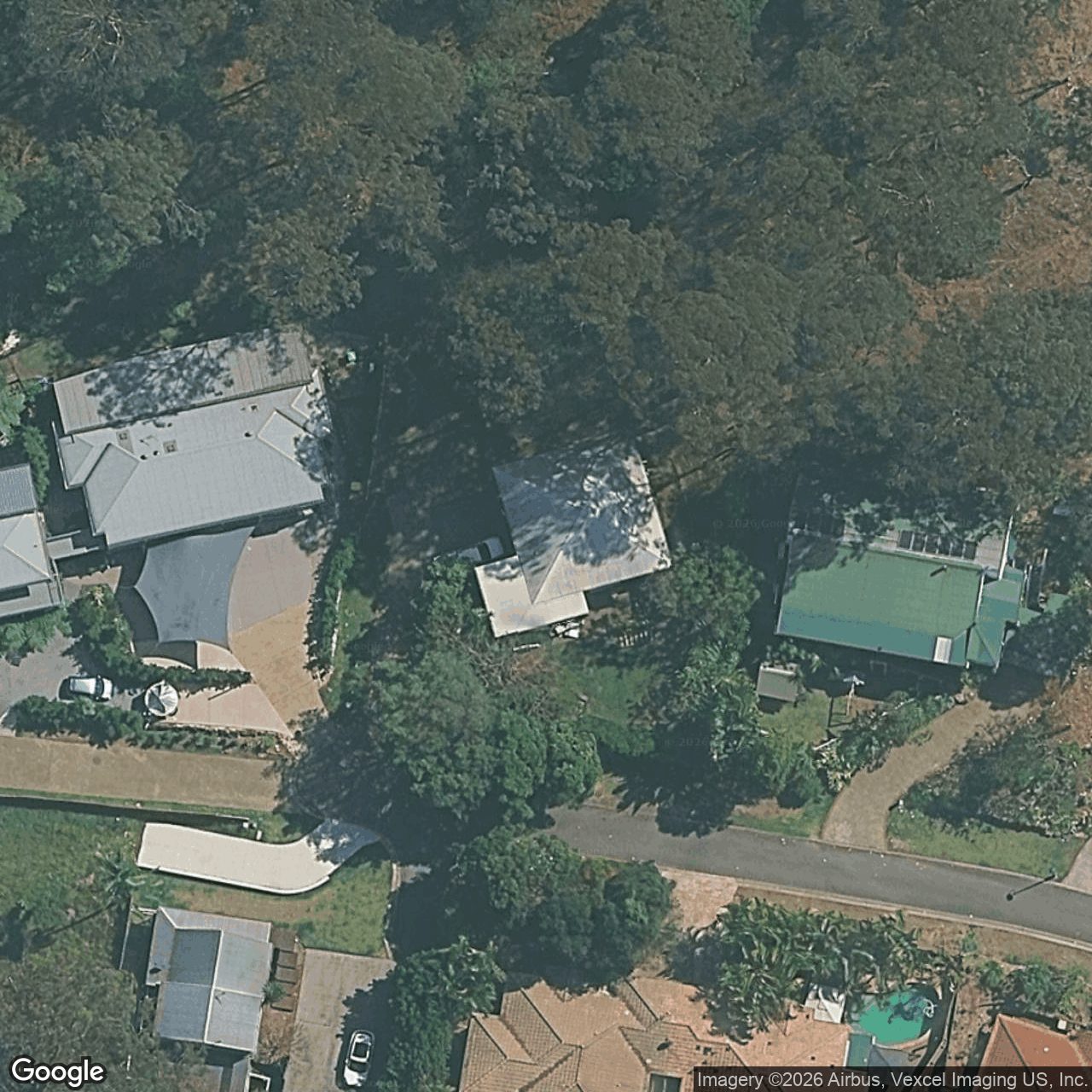 Aerial view of 17 Burleigh Glen Court, Burleigh Heads QLD 4220