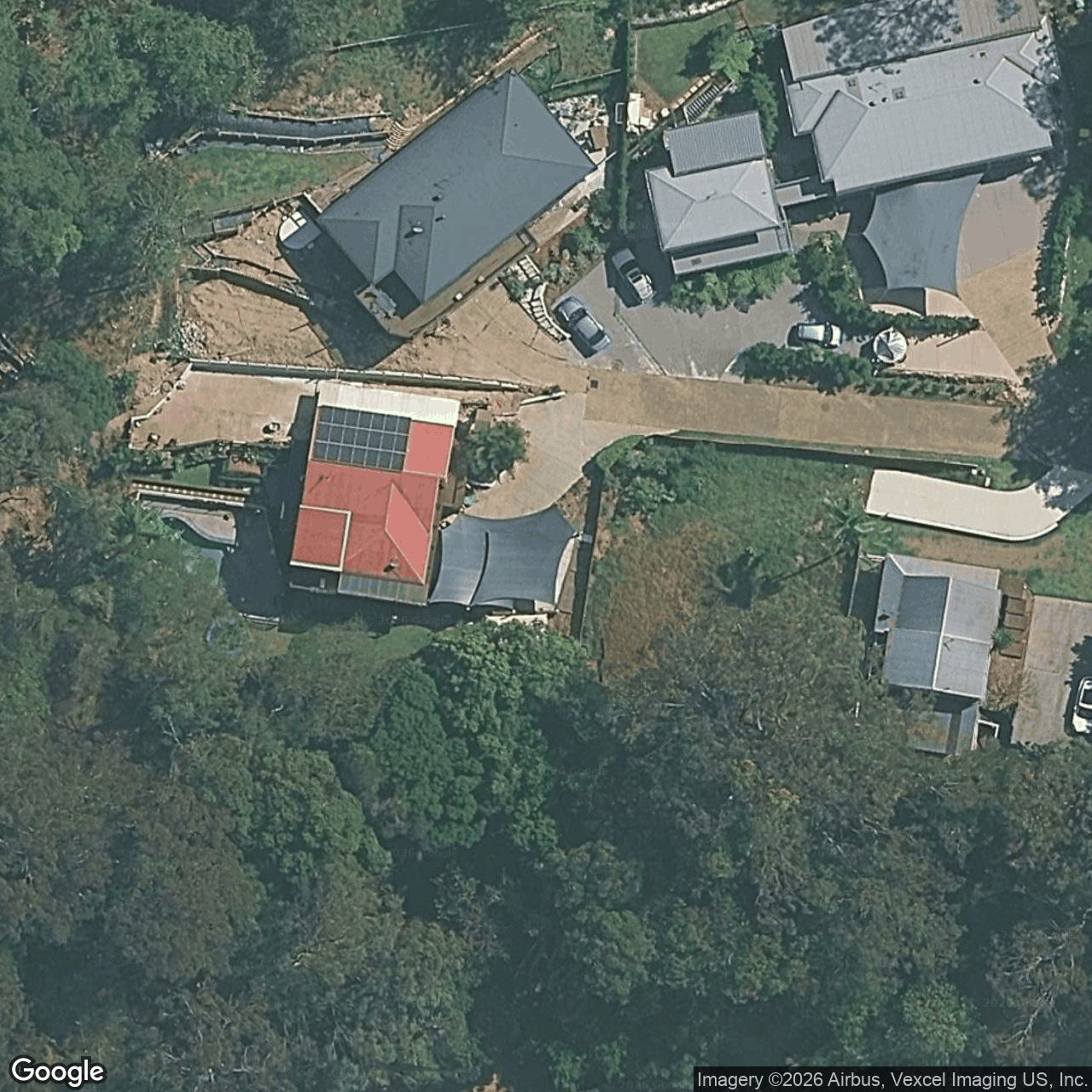 Aerial view of 16 Burleigh Glen Court, Burleigh Heads QLD 4220
