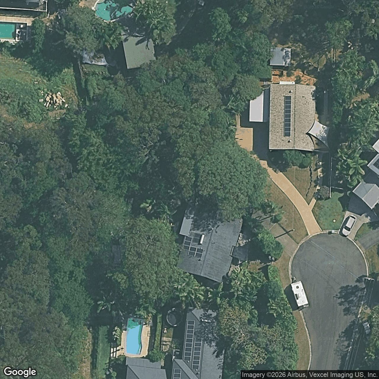 Aerial view of 4 Mary Gilmour Court, Burleigh Heads QLD 4220