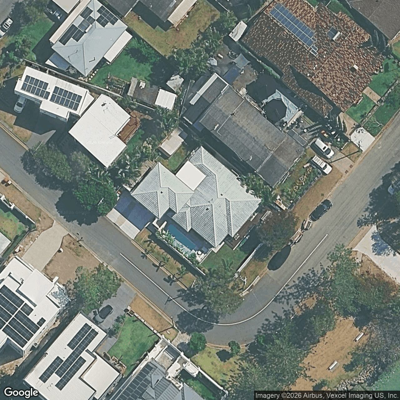 Aerial view of 33 Awoonga Avenue, Burleigh Heads QLD 4220