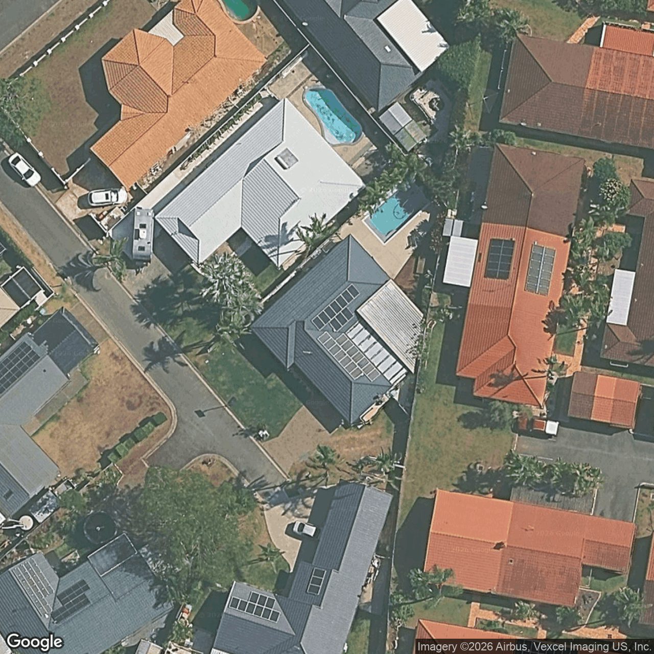 Aerial view of 6 Fimiston Place, Burleigh Waters QLD 4220