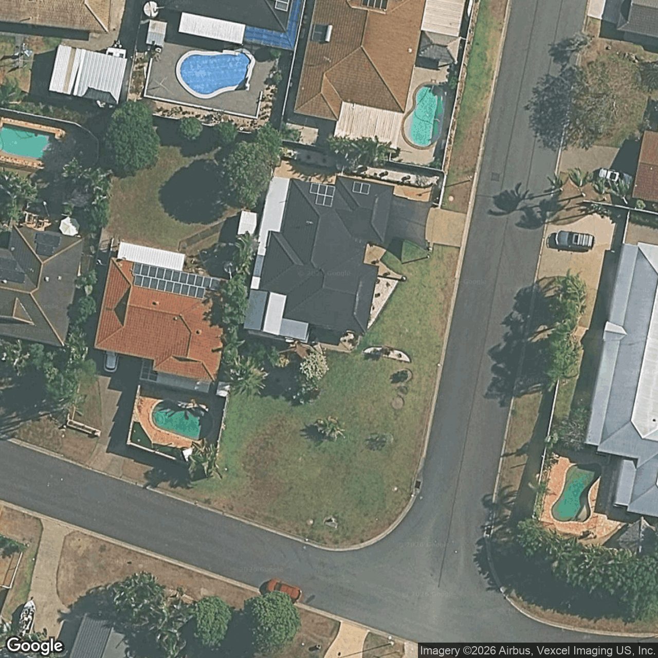 Aerial view of 29 Whitehead Drive, Burleigh Waters QLD 4220