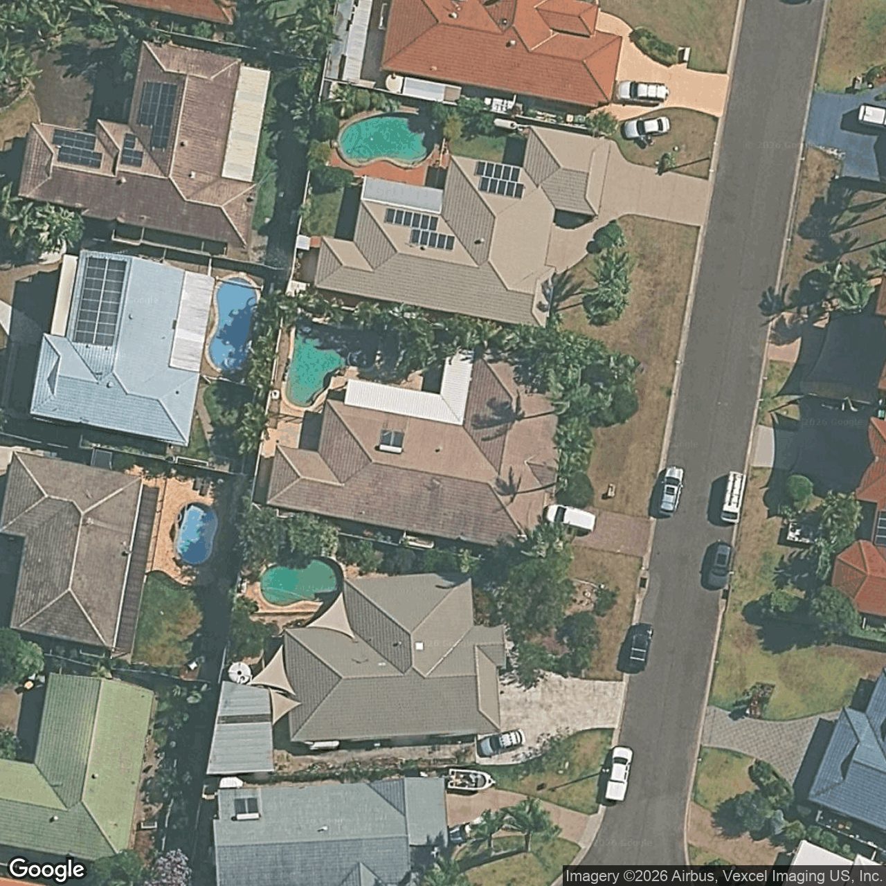 Aerial view of 9 Treetop Court, Burleigh Waters QLD 4220
