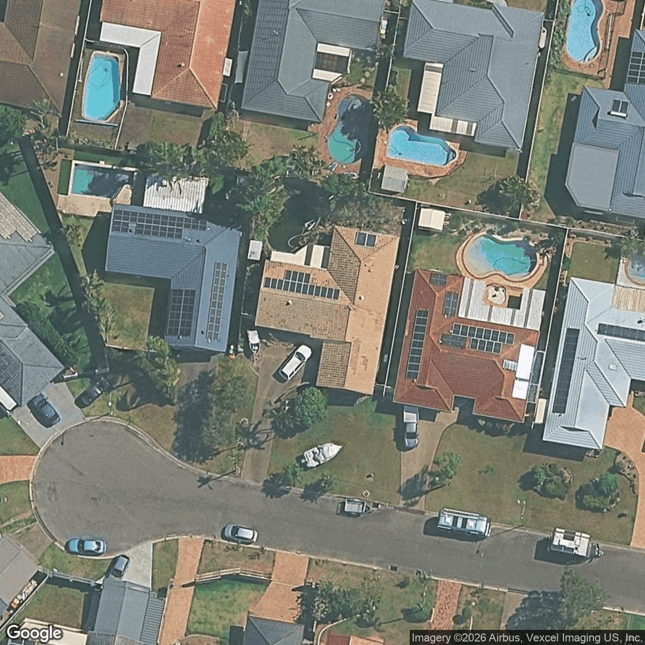 Aerial view of 15 Honeywood Court, Burleigh Waters QLD 4220