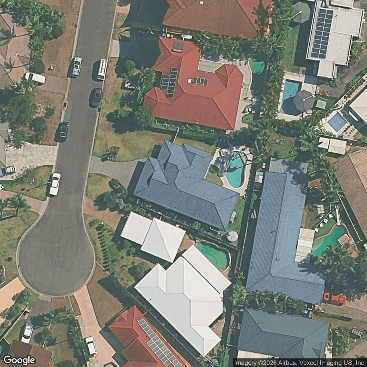 Aerial view of 12 Treetop Court, Burleigh Waters QLD 4220