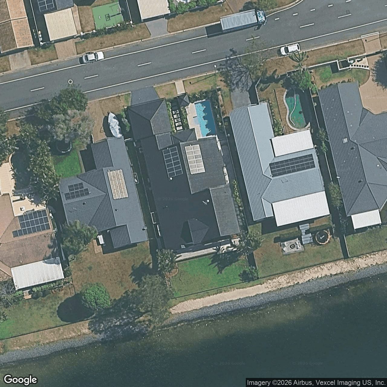 Aerial view of 58 Auk Avenue, Burleigh Waters QLD 4220