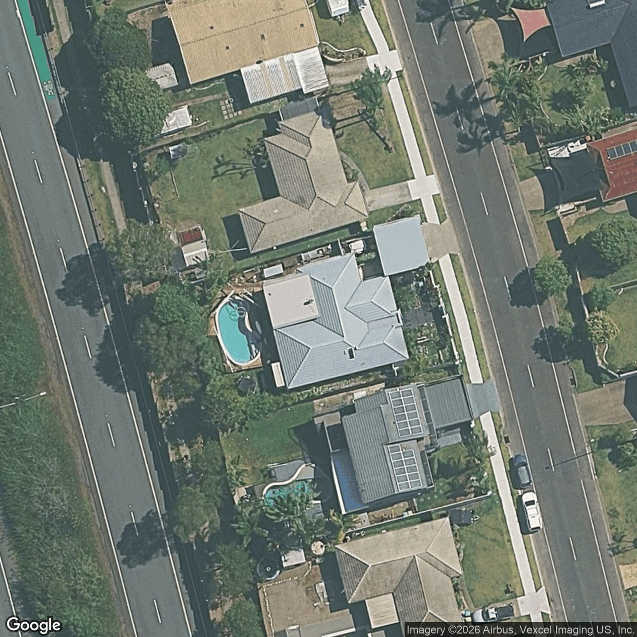 Aerial view of 27 Harrier Drive, Burleigh Waters QLD 4220