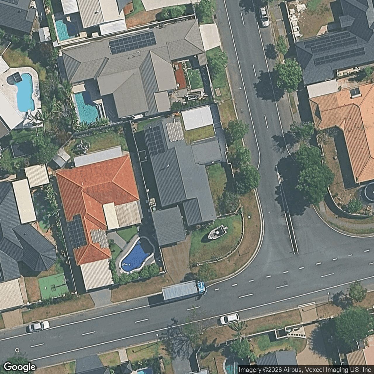 Aerial view of 41 Auk Avenue, Burleigh Waters QLD 4220
