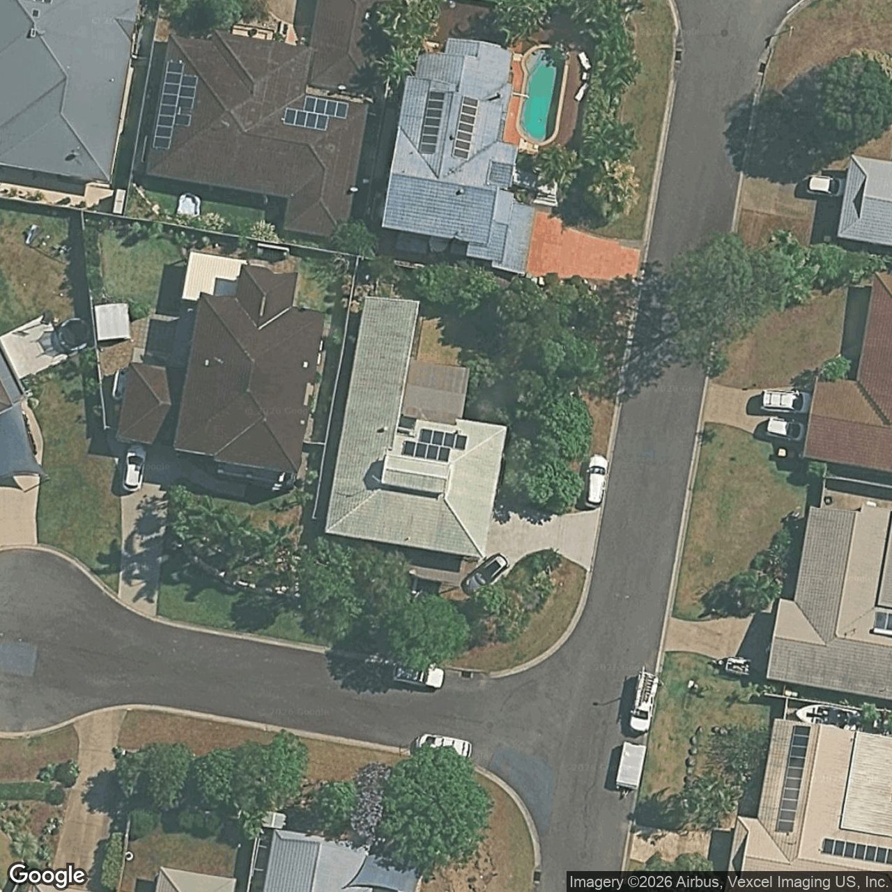 Aerial view of 1 Gum Court, Burleigh Waters QLD 4220