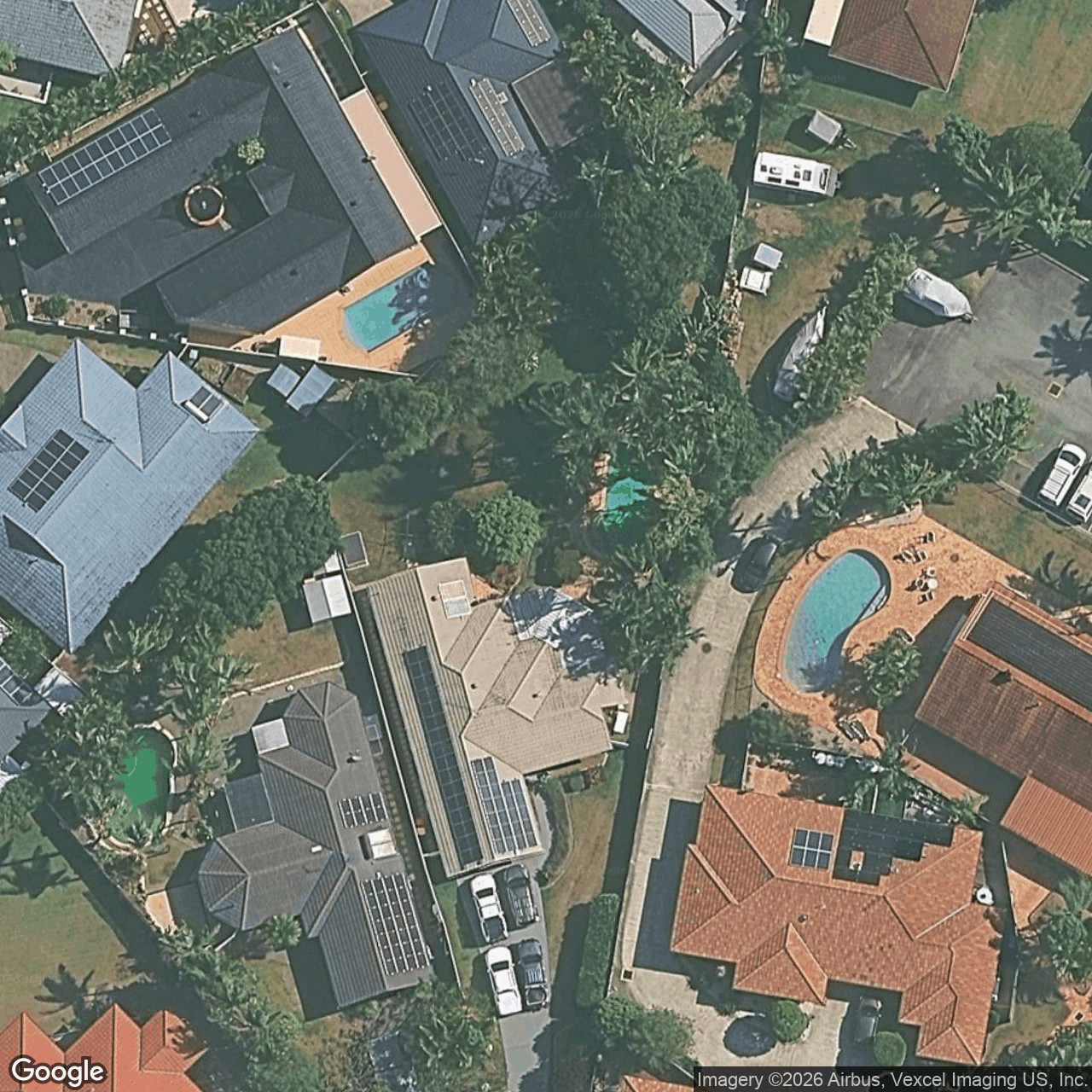 Aerial view of 52 Beaconsfield Drive, Burleigh Waters QLD 4220