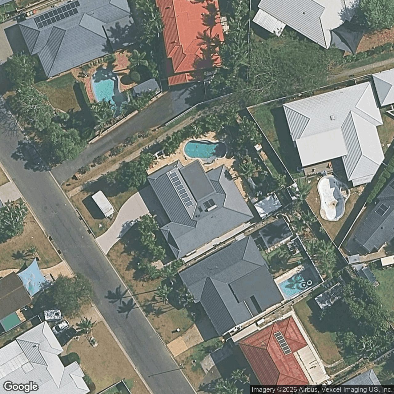 Aerial view of 14 Beaconsfield Drive, Burleigh Waters QLD 4220