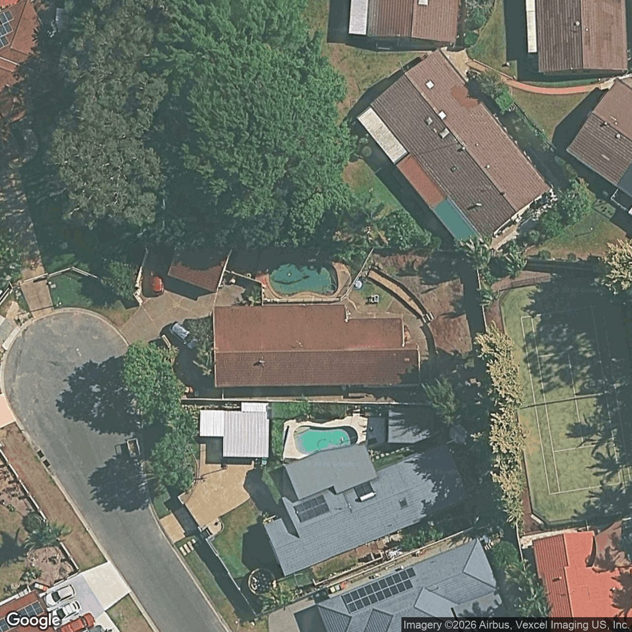 Aerial view of 6 Beaconsfield Drive, Burleigh Waters QLD 4220