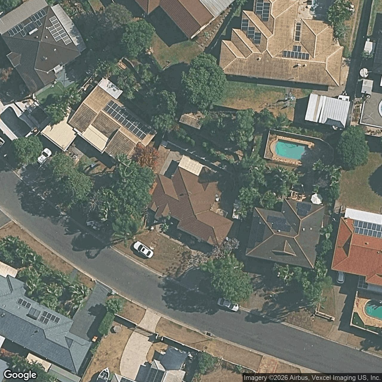 Aerial view of 28 Beaconsfield Drive, Burleigh Waters QLD 4220