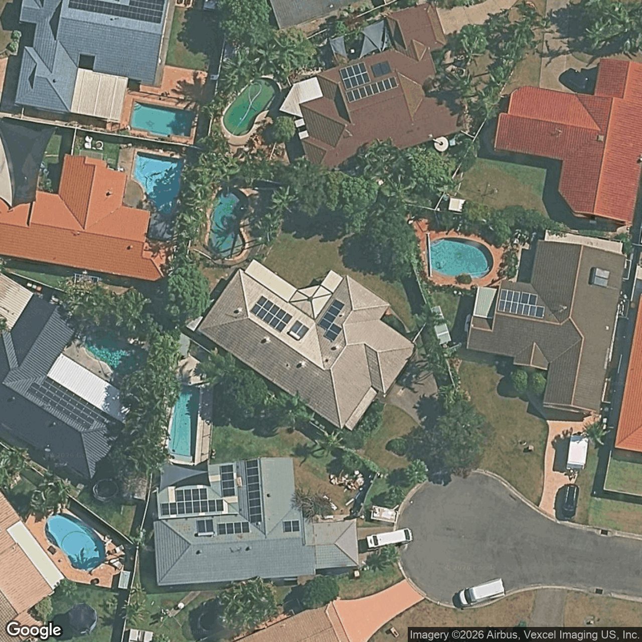 Aerial view of 21 Silkyoak Court, Burleigh Waters QLD 4220