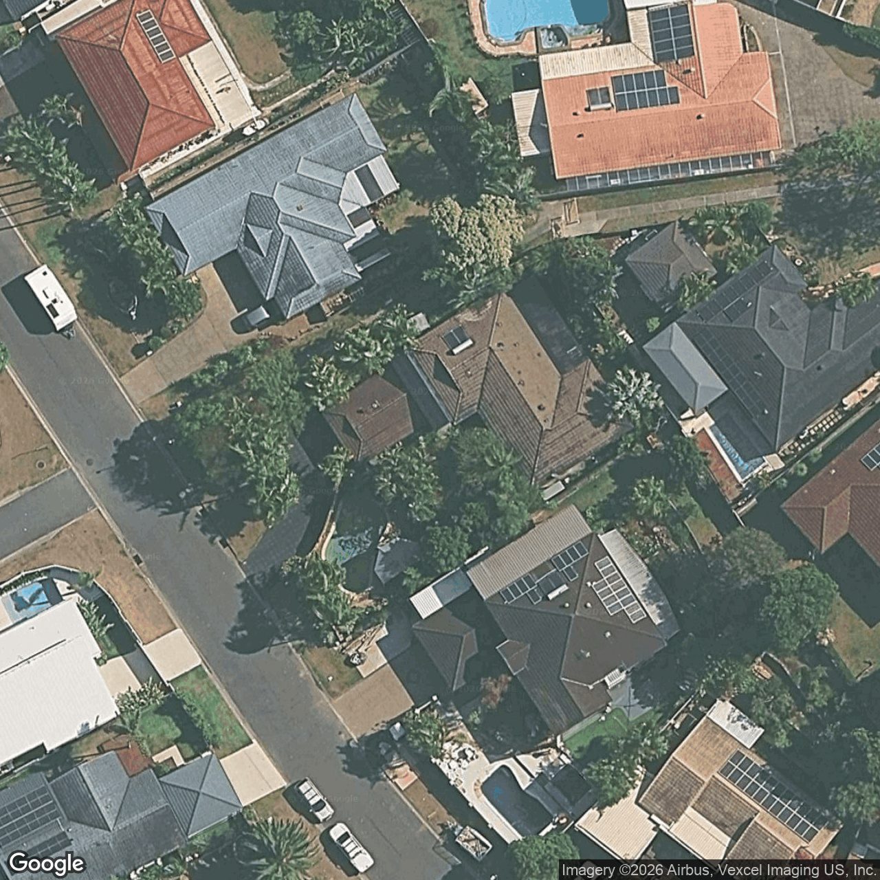 Aerial view of 22 Beaconsfield Drive, Burleigh Waters QLD 4220