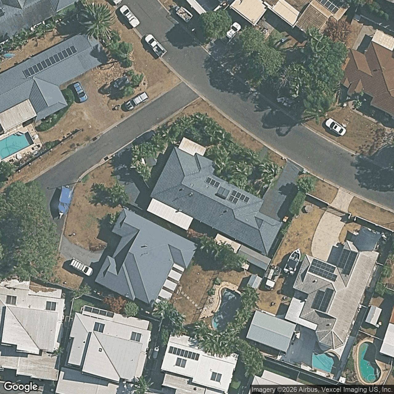 Aerial view of 21 Beaconsfield Drive, Burleigh Waters QLD 4220