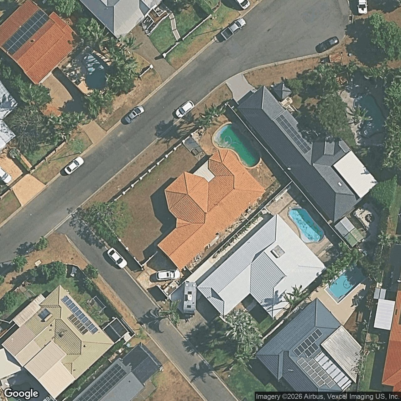 Aerial view of 39 Beaconsfield Drive, Burleigh Waters QLD 4220