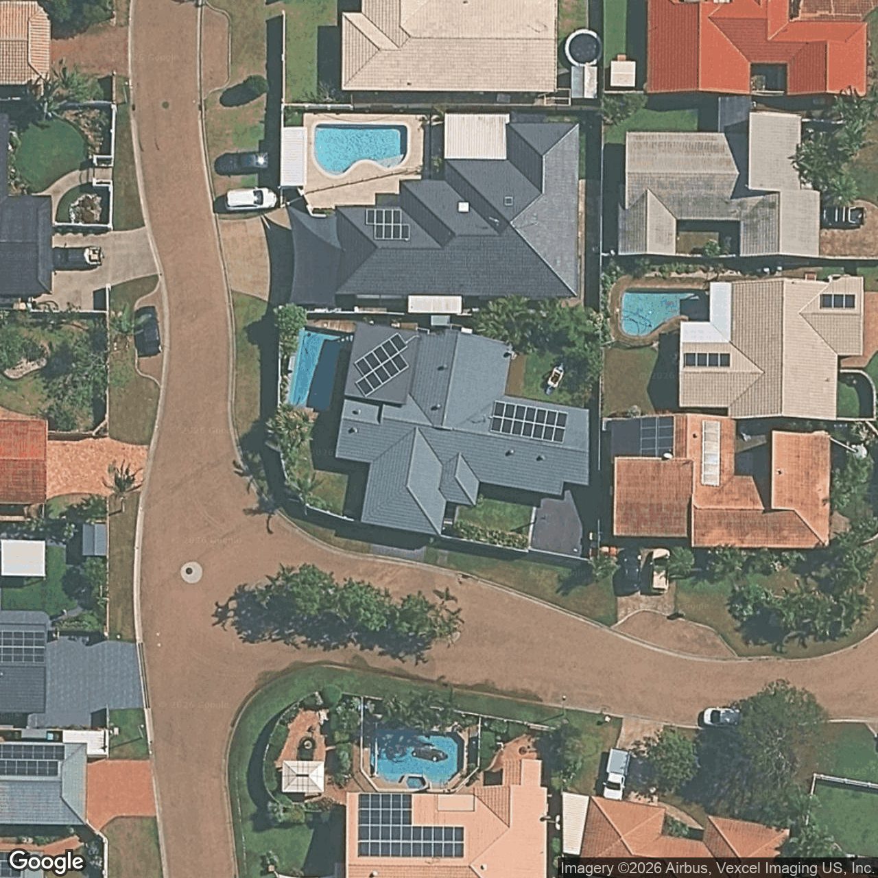 Aerial view of 24 Pintail Crescent, Burleigh Waters QLD 4220