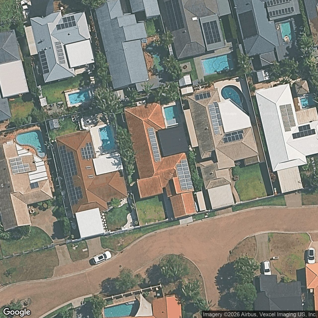 Aerial view of 9 Pintail Crescent, Burleigh Waters QLD 4220