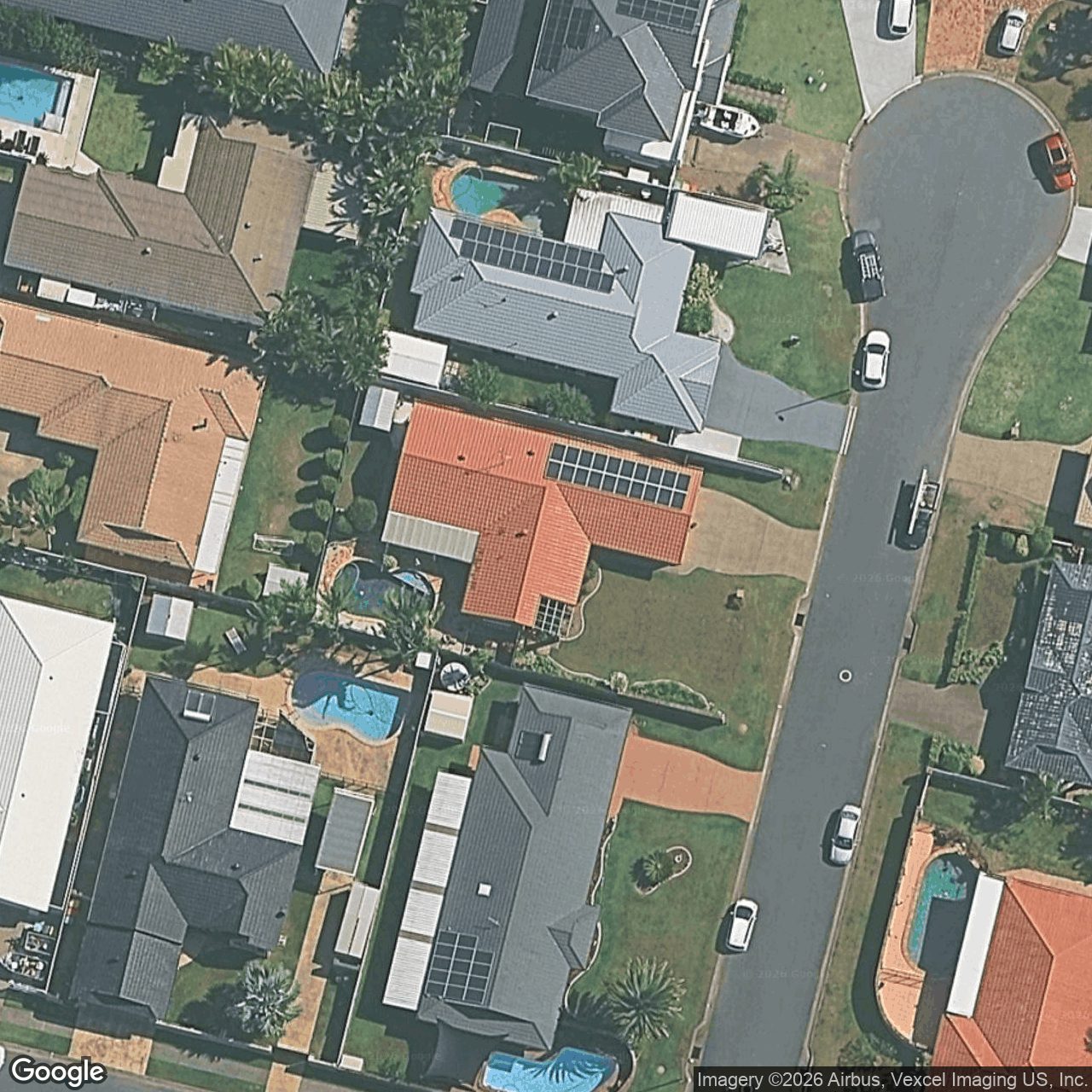 Aerial view of 4 Lapwing Place, Burleigh Waters QLD 4220