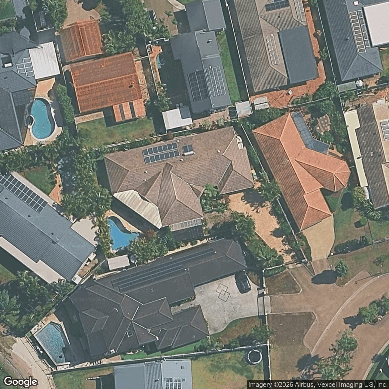 Aerial view of 17 Pintail Crescent, Burleigh Waters QLD 4220