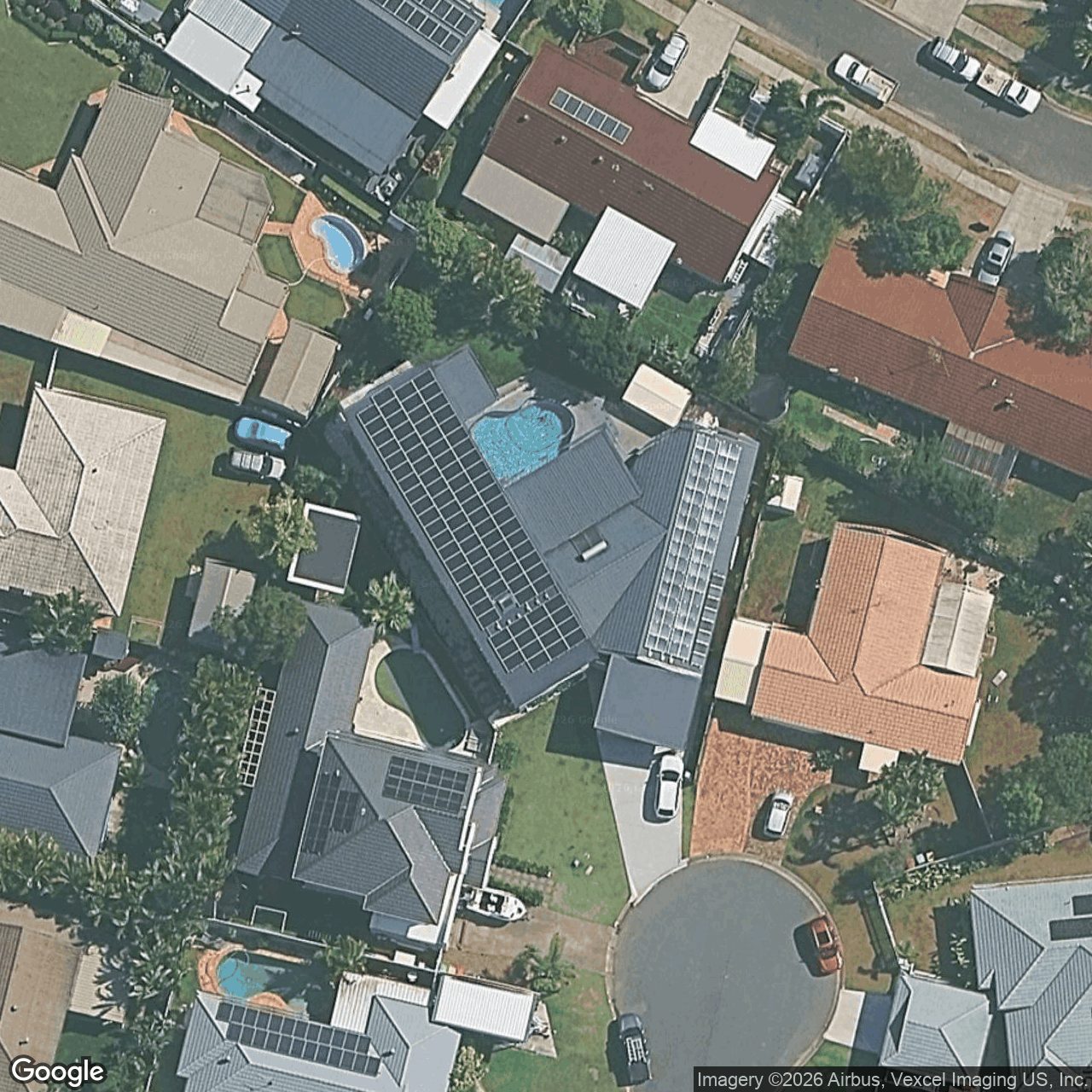 Aerial view of 10 Lapwing Place, Burleigh Waters QLD 4220