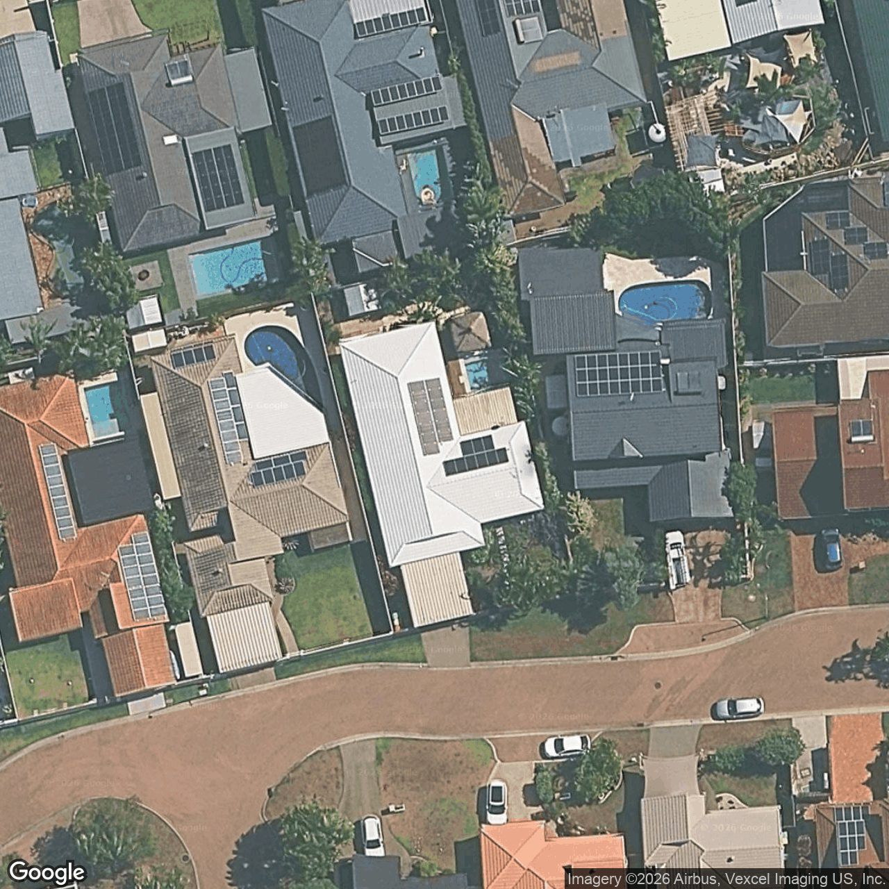 Aerial view of 5 Pintail Crescent, Burleigh Waters, QLD 4220
