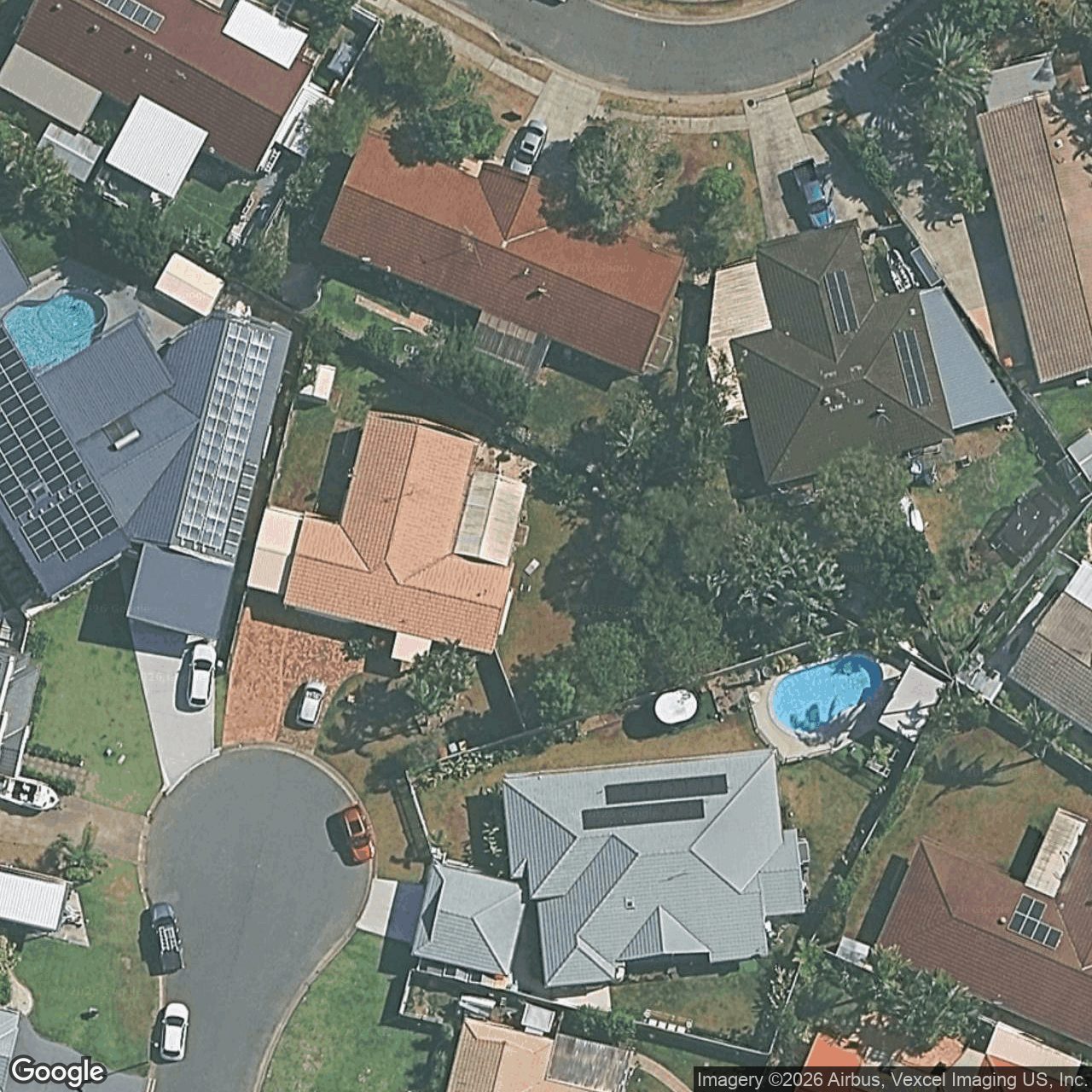 Aerial view of 9 Lapwing Place, Burleigh Waters QLD 4220