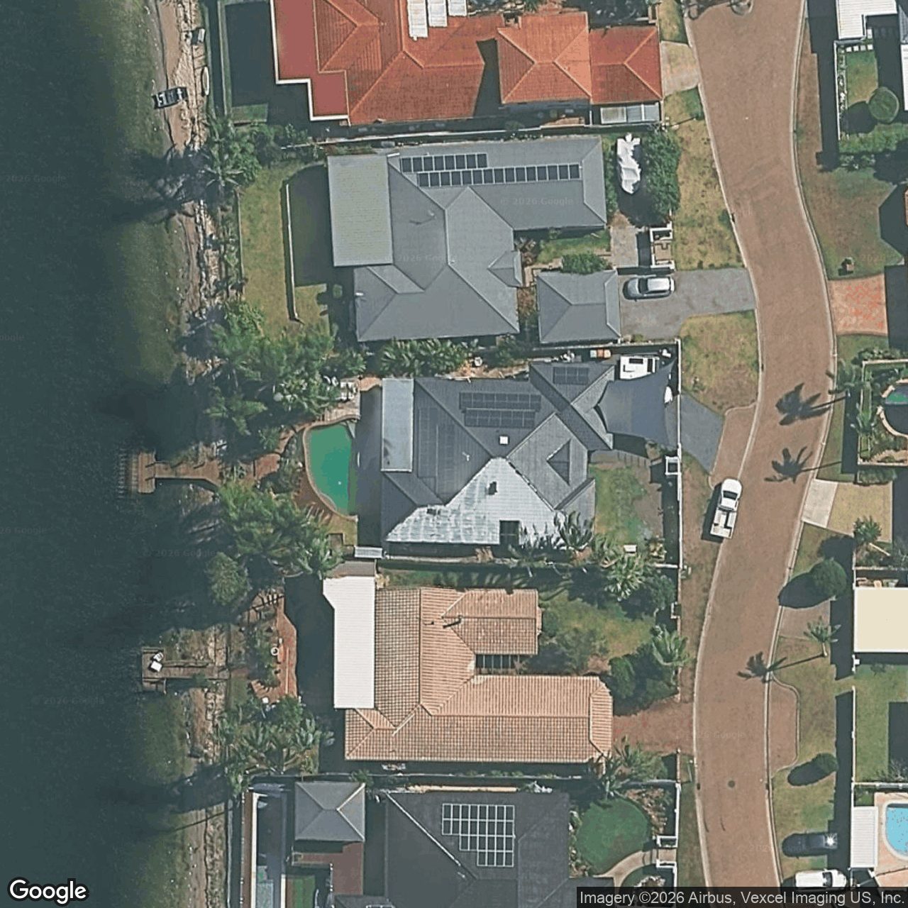 Aerial view of 27 Pintail Crescent, Burleigh Waters QLD 4220
